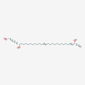 molecular formula C33H52O3 B14310069 Tritriaconta-17,29-diene-2,4,32-triyne-1,6,31-triol CAS No. 115276-17-0