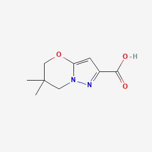 6,6-dimethyl-6,7-dihydro-5H-pyrazolo[5,1-b][1,3]oxazine-2-carboxylic acid