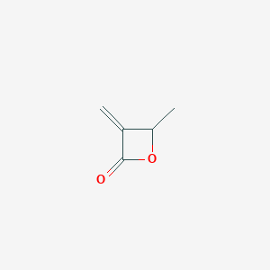 molecular formula C5H6O2 B14310131 2-Oxetanone, 4-methyl-3-methylene- CAS No. 117203-16-4