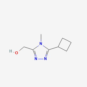 molecular formula C8H13N3O B1431016 (5-cyclobutyl-4-methyl-4H-1,2,4-triazol-3-yl)methanol CAS No. 1443981-35-8
