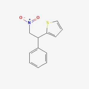 molecular formula C12H11NO2S B14310209 2-(2-Nitro-1-phenylethyl)thiophene CAS No. 117635-33-3