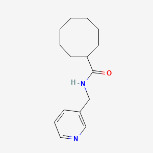 molecular formula C15H22N2O B14310229 N-[(Pyridin-3-yl)methyl]cyclooctanecarboxamide CAS No. 111711-14-9