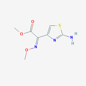 molecular formula C7H9N3O3S B143103 Methyl (Z)-2-amino-alpha-(methoxyimino)thiazol-4-acetate CAS No. 65243-09-6