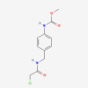 molecular formula C11H13ClN2O3 B1431030 methyl N-{4-[(2-chloroacetamido)methyl]phenyl}carbamate CAS No. 1423029-55-3