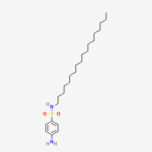 molecular formula C24H44N2O2S B14310315 Benzenesulfonamide, 4-amino-N-octadecyl- CAS No. 113687-33-5