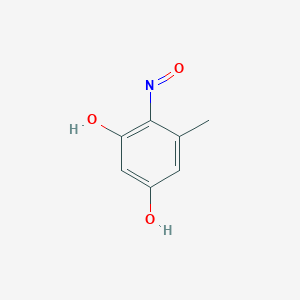 molecular formula C7H7NO3 B14310361 5-Methyl-4-nitrosobenzene-1,3-diol CAS No. 116480-13-8