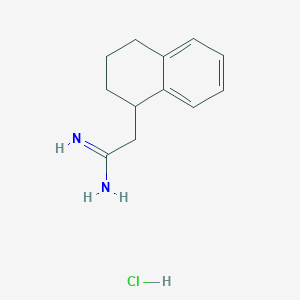 2-(1,2,3,4-Tetrahydronaphthalen-1-yl)ethanimidamide hydrochloride