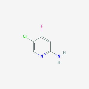 molecular formula C5H4ClFN2 B1431042 5-Chloro-4-fluoropyridin-2-amine CAS No. 1393574-54-3