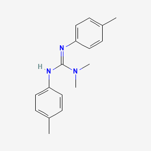 molecular formula C17H21N3 B14310429 N,N-Dimethyl-N',N''-bis(4-methylphenyl)guanidine CAS No. 112463-60-2