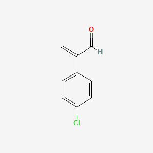 molecular formula C9H7ClO B14310439 2-(4-Chlorophenyl)prop-2-enal 
