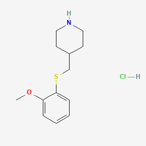 4-([(2-Methoxyphenyl)sulfanyl]methyl)piperidine hydrochloride