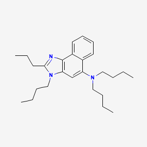 molecular formula C26H39N3 B14310505 N,N,3-Tributyl-2-propyl-3H-naphtho[1,2-D]imidazol-5-amine CAS No. 111479-31-3