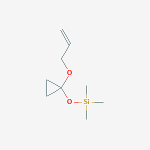 molecular formula C9H18O2Si B14310519 Trimethyl({1-[(prop-2-en-1-yl)oxy]cyclopropyl}oxy)silane CAS No. 113201-33-5