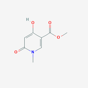 molecular formula C8H9NO4 B1431052 Methyl 4-hydroxy-1-methyl-6-oxo-1,6-dihydropyridine-3-carboxylate CAS No. 1174525-17-7