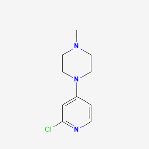 molecular formula C10H14ClN3 B1431054 1-(2-Chloropyridin-4-YL)-4-methylpiperazine CAS No. 1000802-63-0