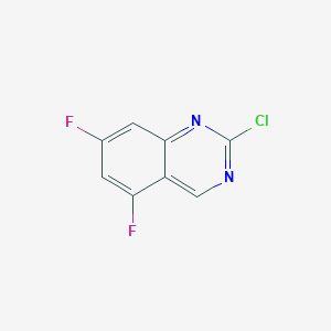 molecular formula C8H3ClF2N2 B1431055 2-Chloro-5,7-difluoroquinazoline CAS No. 1823359-64-3