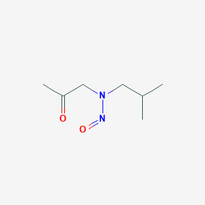 molecular formula C7H14N2O2 B14310562 N-(2-Methylpropyl)-N-(2-oxopropyl)nitrous amide CAS No. 116203-81-7