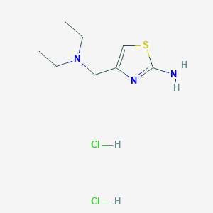 molecular formula C8H17Cl2N3S B1431061 4-[(Diethylamino)methyl]-1,3-thiazol-2-amine dihydrochloride CAS No. 1426291-11-3