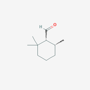 molecular formula C10H18O B143107 (1R,6R)-2,2,6-Trimethylcyclohexane-1-carbaldehyde CAS No. 146726-33-2