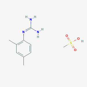 molecular formula C10H17N3O3S B1431073 N-(2,4-dimethylphenyl)guanidine methanesulfonate CAS No. 1864058-13-8