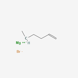 molecular formula C6H11BrMg B14310741 magnesium;hex-1-ene;bromide CAS No. 111724-32-4
