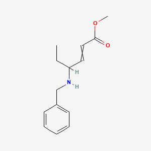 molecular formula C14H19NO2 B14310773 Methyl 4-(benzylamino)hex-2-enoate CAS No. 114124-34-4