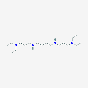 molecular formula C18H42N4 B14310780 N~1~,N~4~-Bis[3-(diethylamino)propyl]butane-1,4-diamine CAS No. 113812-11-6