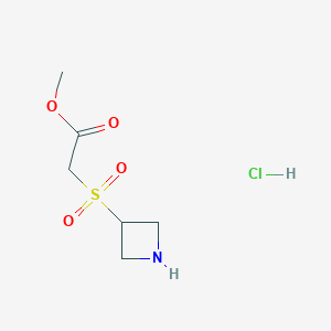 Methyl 2-(azetidine-3-sulfonyl)acetate hydrochloride