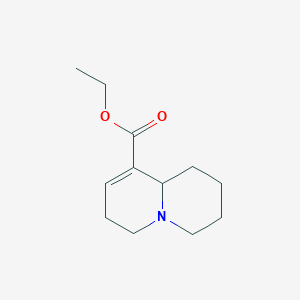 molecular formula C12H19NO2 B14310823 Ethyl 1,3,4,6,7,9a-hexahydro-2H-quinolizine-9-carboxylate CAS No. 118667-66-6