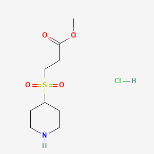 Methyl 3-(piperidine-4-sulfonyl)propanoate hydrochloride
