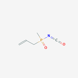 molecular formula C5H8NO2P B14310847 Methyl(prop-2-en-1-yl)phosphinic isocyanate CAS No. 113419-13-9