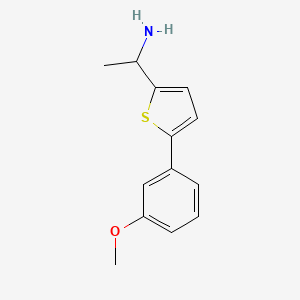 1-(5-(3-Methoxyphenyl)thiophen-2-yl)ethan-1-amine