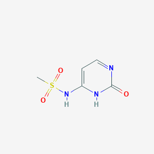 molecular formula C5H7N3O3S B14310875 N-(2-Oxo-2,3-dihydropyrimidin-4-yl)methanesulfonamide CAS No. 114072-06-9