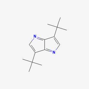 molecular formula C14H20N2 B14310892 3,6-Di-tert-butylpyrrolo[3,2-b]pyrrole CAS No. 115271-20-0