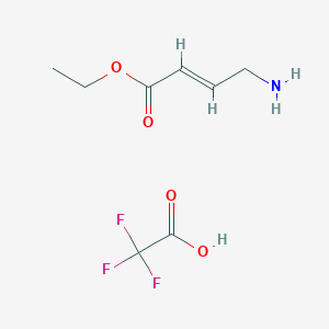 molecular formula C8H12F3NO4 B1431091 (E)-Ethyl 4-aminobut-2-enoate 2,2,2-trifluoroacetate CAS No. 1218810-53-7
