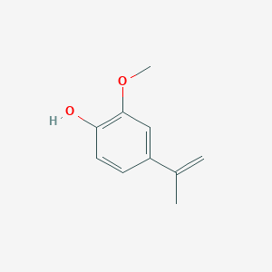 molecular formula C10H12O2 B14310919 Phenol, 2-methoxy-4-(1-methylethenyl)- CAS No. 110346-52-6