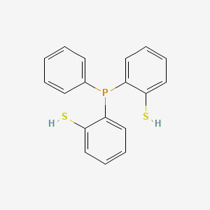 molecular formula C18H15PS2 B14310959 Benzenethiol, 2,2'-(phenylphosphinidene)bis- CAS No. 119327-18-3
