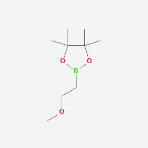 molecular formula C9H19BO3 B1431098 2-(2-Methoxyethyl)-4,4,5,5-tetramethyl-1,3,2-dioxaborolane CAS No. 1581771-55-2