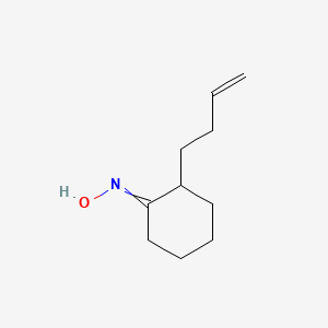 molecular formula C10H17NO B14311023 N-[2-(But-3-en-1-yl)cyclohexylidene]hydroxylamine CAS No. 113410-65-4