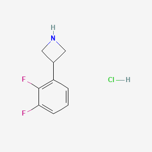 molecular formula C9H10ClF2N B1431107 3-(2,3-Difluorophenyl)azetidine hydrochloride CAS No. 1260870-03-8