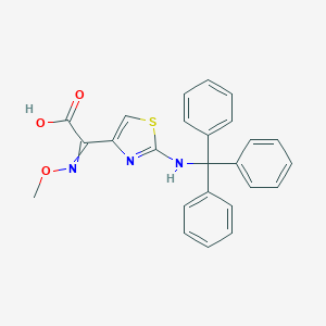 molecular formula C₂₅H₂₁N₃O₃S B143111 (Z)-2-(2-Tritylaminothiazol-4-yl)-2-methoxyiminoacetic acid CAS No. 64485-90-1