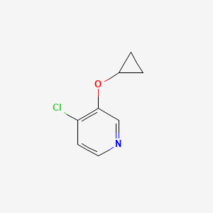 molecular formula C8H8ClNO B1431112 4-氯-3-环丙氧基吡啶 CAS No. 1243290-09-6