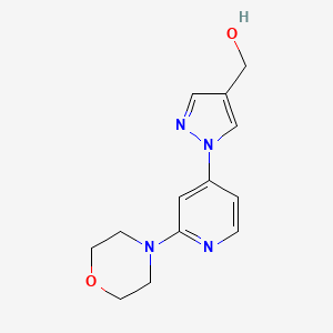 (1-(2-morpholinopyridin-4-yl)-1H-pyrazol-4-yl)methanol