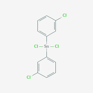 molecular formula C12H8Cl4Sn B14311180 Dichlorobis(3-chlorophenyl)stannane CAS No. 114439-08-6