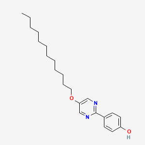 molecular formula C22H32N2O2 B14311187 4-[5-(Dodecyloxy)pyrimidin-2(1H)-ylidene]cyclohexa-2,5-dien-1-one CAS No. 115770-81-5