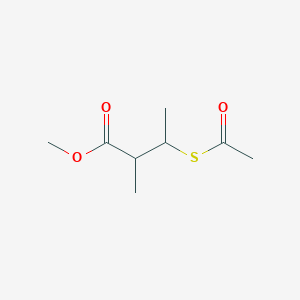 molecular formula C8H14O3S B1431120 methyl 3-(acetylsulfanyl)-2-methylbutanoate CAS No. 1221397-61-0