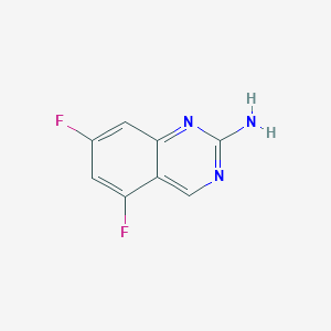molecular formula C8H5F2N3 B1431122 5,7-Difluoroquinazolin-2-amine CAS No. 1823913-89-8