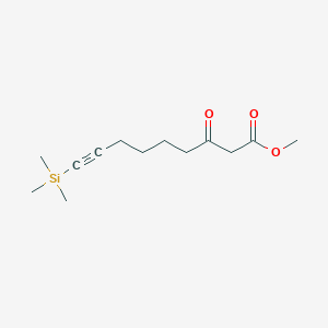 molecular formula C13H22O3Si B14311236 Methyl 3-oxo-9-(trimethylsilyl)non-8-ynoate CAS No. 113587-28-3