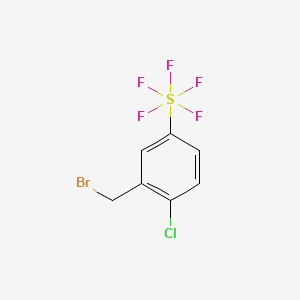 molecular formula C7H5BrClF5S B1431126 2-Chloro-5-(pentafluorothio)benzyl bromide CAS No. 1431329-74-6