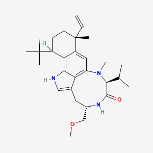 molecular formula C29H43N3O2 B14311270 Olivoretin E CAS No. 110187-21-8